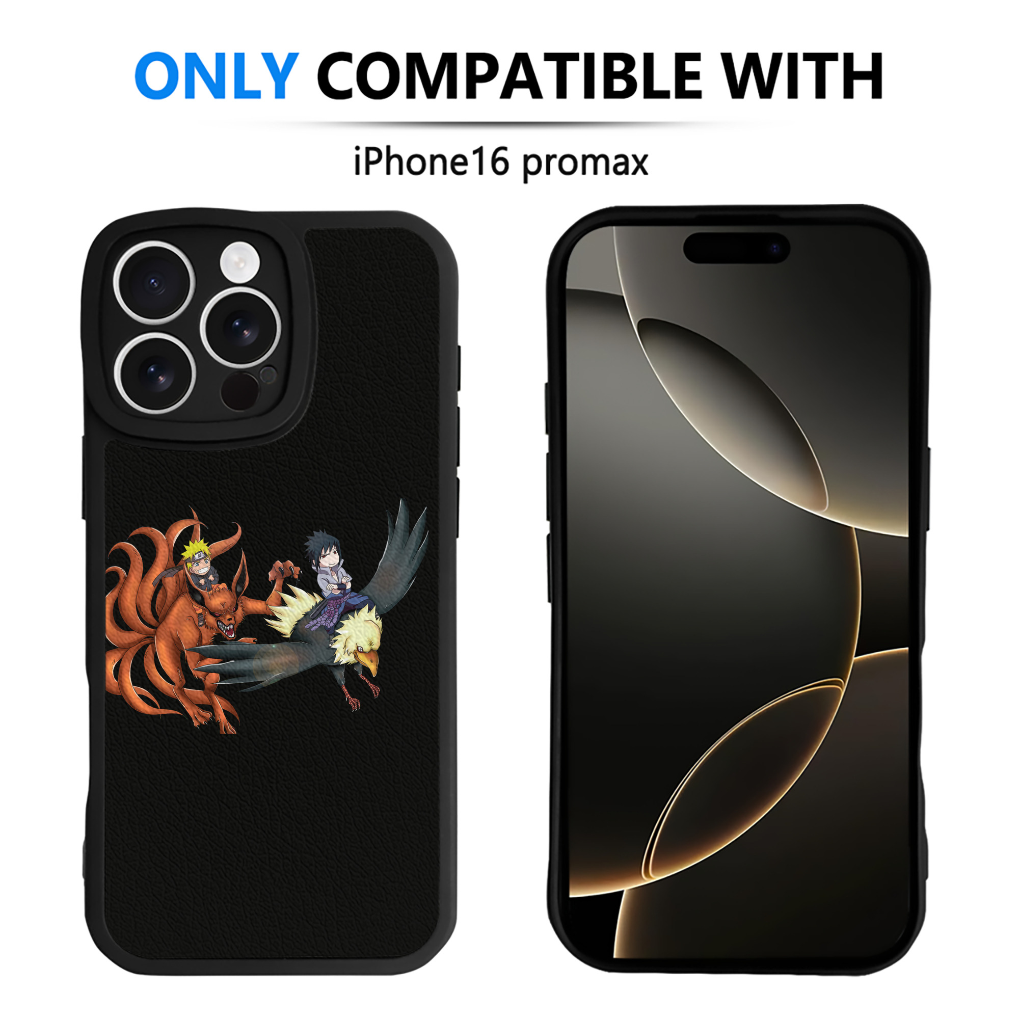 （画像用） NARUTO -ナルト- うずまき ナルト Uzumaki Naruto 【iPhone 16シリーズ対応】シリコンスマホケース（レザー調） 材質：シリコン
